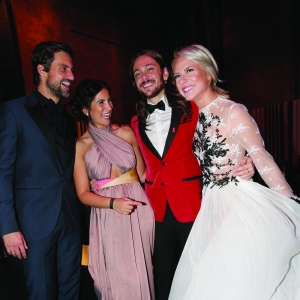Tom Beck and his wife Chryssanthi Beck, Riccardo Simonetti and Valentina Pahde