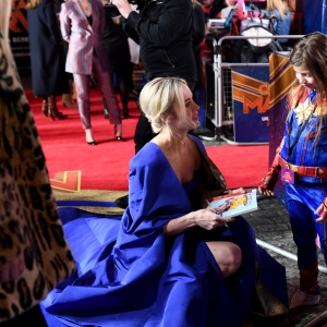 Brie Larson attends the UK Gala Screening of Marvel Studios